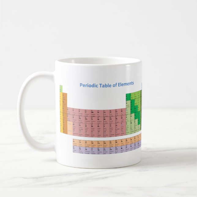 Periodic Table of Elements Coffee Mug (Left)
