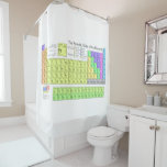 Periodic Table of Elements Coloured Learn Science Shower Curtain<br><div class="desc">Periodic Table of Elements Coloured Learn Science Shower Curtains</div>