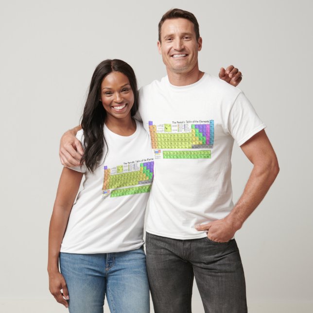 Periodic table of elements colourful T-Shirt (Unisex)
