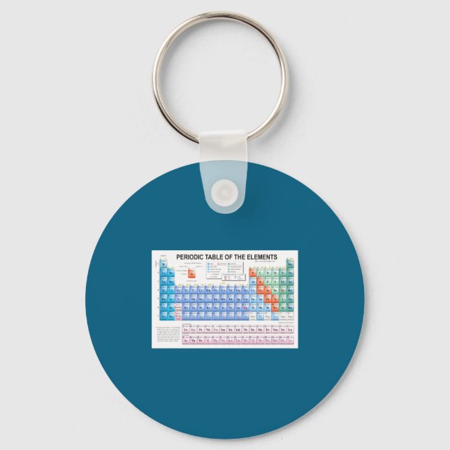 Periodic Table Of Elements Fully Updated  Key Ring (Front)