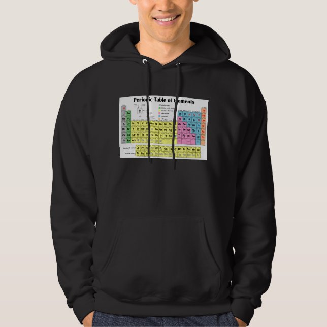 Periodic Table of Elements Hooded Sweatshirt (Front)