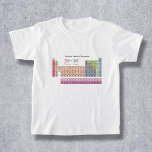 Periodic Table of Elements Kid T-Shirt<br><div class="desc">Get this t-shirt and make a special gift for back to school or for your kid's birthday. It is printed the 118 atomic elements in pastel colours of the Periodic Table of Elements.</div>