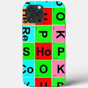 Periodic Table of Elements Letters and Words iPhone 13 Pro Max Case