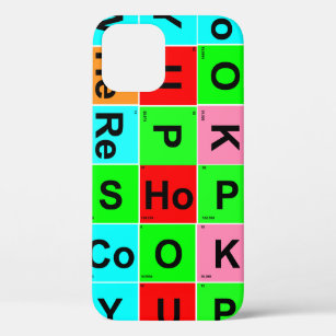 Periodic Table of Elements Letters and Words iPhone 12 Case