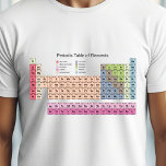 Periodic Table of Elements Men T-Shirt<br><div class="desc">These Men t-shirt could be the perfect gift for your best friend or for your nerdy boyfriend. It is printed the 118 atomic elements in pastel colours of the Periodic Table of Elements.</div>