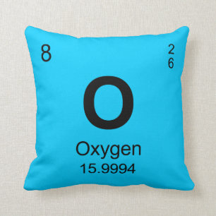 Periodic Table of Elements (Oxygen) Cushion