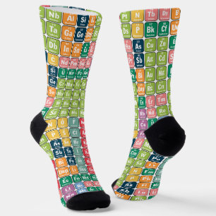 Periodic Table of Elements Pattern Socks