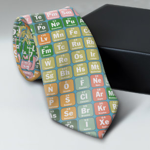 Periodic Table of Elements Pattern Tie