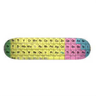 Periodic Table of Elements Skateboard