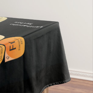 Periodic table of elements tablecloth