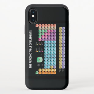 Periodic table of elements iPhone XS slider case