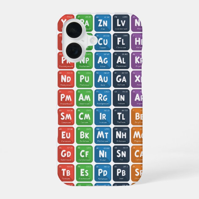 Periodic Table of the Elements 3 iPhone 16 Case (Back)