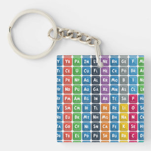 Periodic Table of the Elements 3 Key Ring