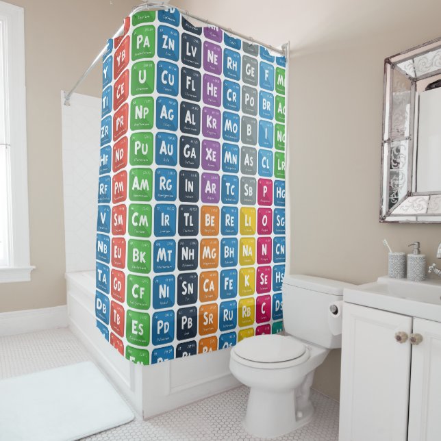 Periodic Table of the Elements 3 Shower Curtain (In Situ)