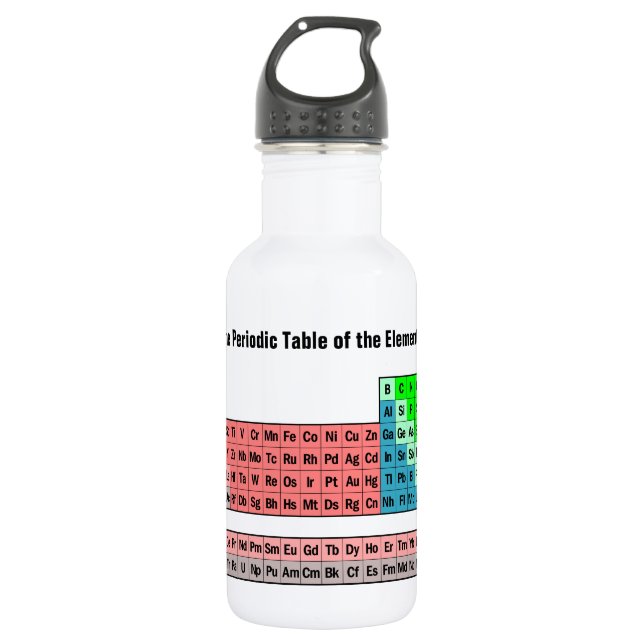 Periodic Table of the Elements 532 Ml Water Bottle (Front)
