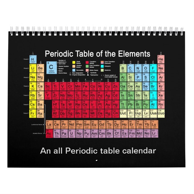 Periodic Table of the Elements Calendar (Cover)