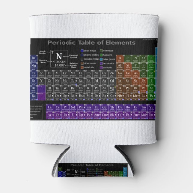 Periodic table of the Elements Can Cooler (Front)