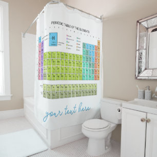 Periodic Table Of The Elements engl. language Shower Curtain