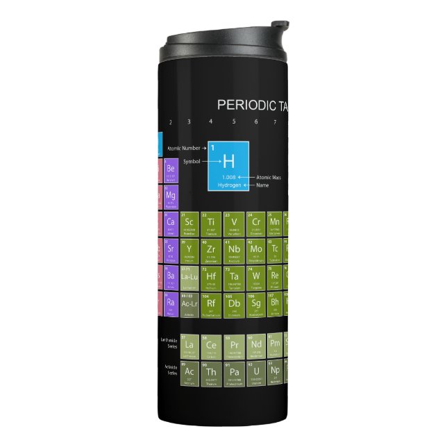 Periodic Table Of The Elements engl. language Thermal Tumbler (Rotated Left)