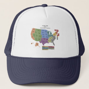 Periodic Table of the United States of America - Trucker Hat