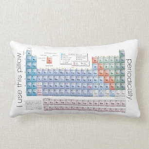periodic table pillow