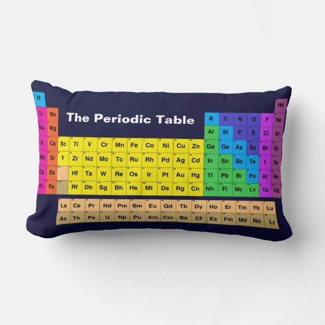 Periodic Table Review Lumbar Cushion (Front)