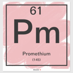 Periodic Table Sticker - Promethium