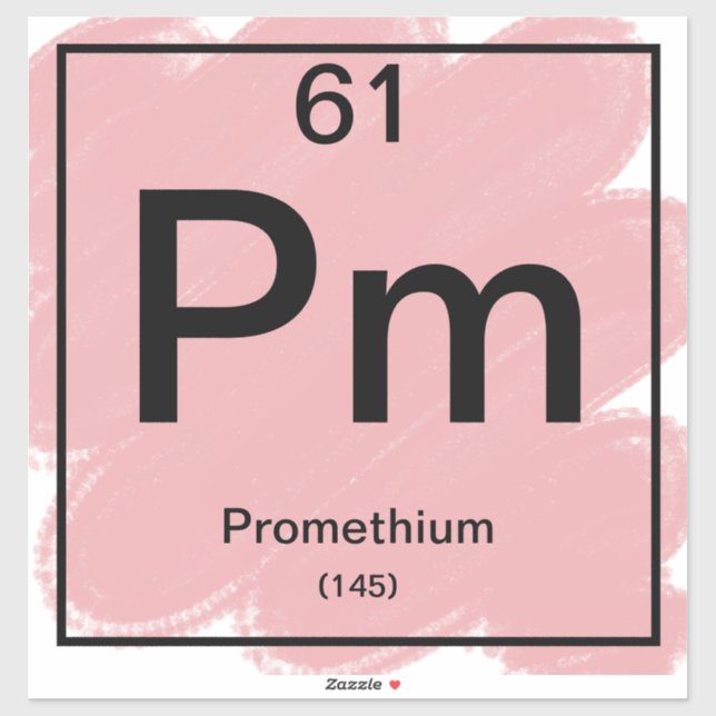 Periodic Table Sticker - Promethium (Sheet)