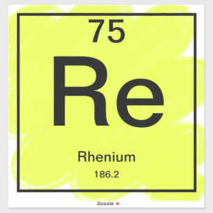 Periodic Table Sticker - Rhenium