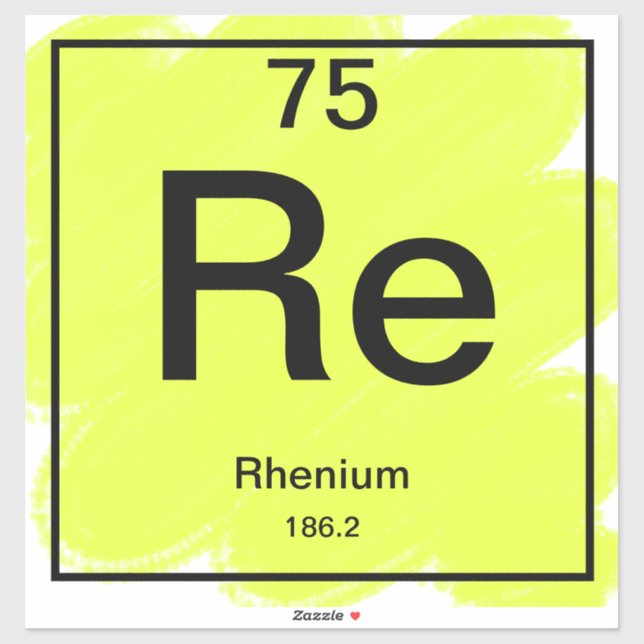 Periodic Table Sticker - Rhenium (Sheet)