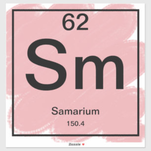Periodic Table Sticker - Samarium