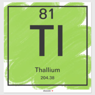 Periodic Table Sticker - Thallium