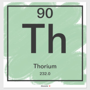 Periodic Table Sticker - Thorium