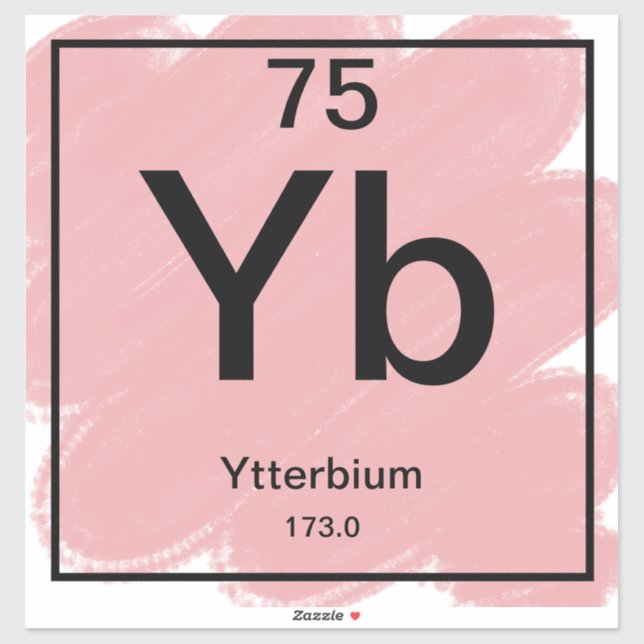 Periodic Table Sticker - Ytterbium (Sheet)