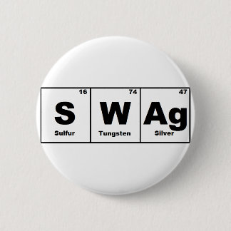 Periodic Table Swag 6 Cm Round Badge
