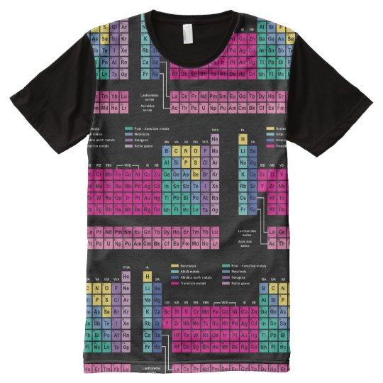 Periodic Table T Shirt Au 4034