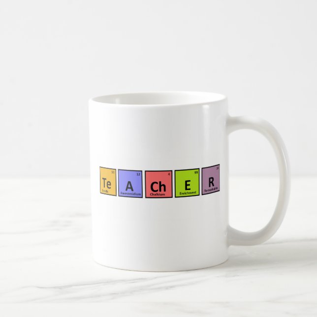 Periodic Table Teacher Appreciation Coffee Mug (Right)