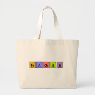 Periodic Table Teacher Appreciation Large Tote Bag