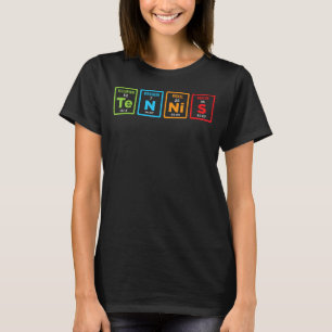 Periodic Table Tennis Player Funny Gift T-Shirt