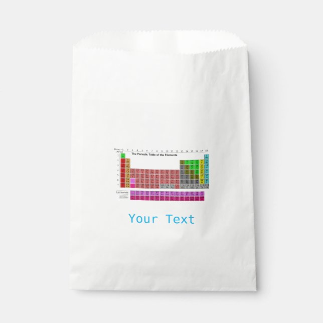 Periodic Table Theme Favour Bag (Front)