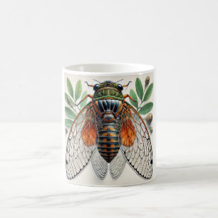 Periodical cicada 100924IREF226 - Watercolor Coffee Mug