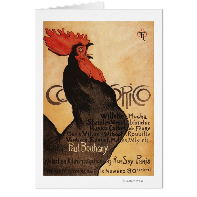 Periodical Cocorico Rooster Promotional Poster (Front)