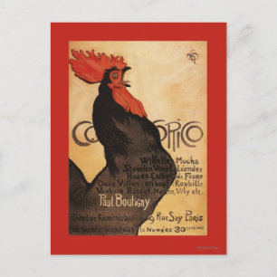Periodical Cocorico Rooster Promotional Poster Postcard