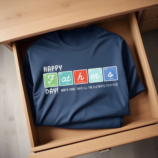 Periodical Table Elements Happy Father's Day  Tri-Blend Shirt (Periodical Table Elements Happy Father's Day T-Shirt)