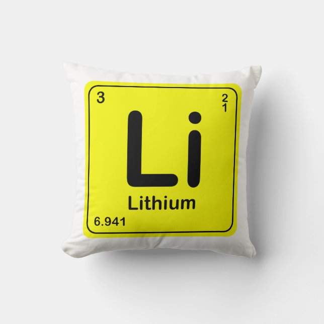Periodical Table - Lithium Cushion (Front)