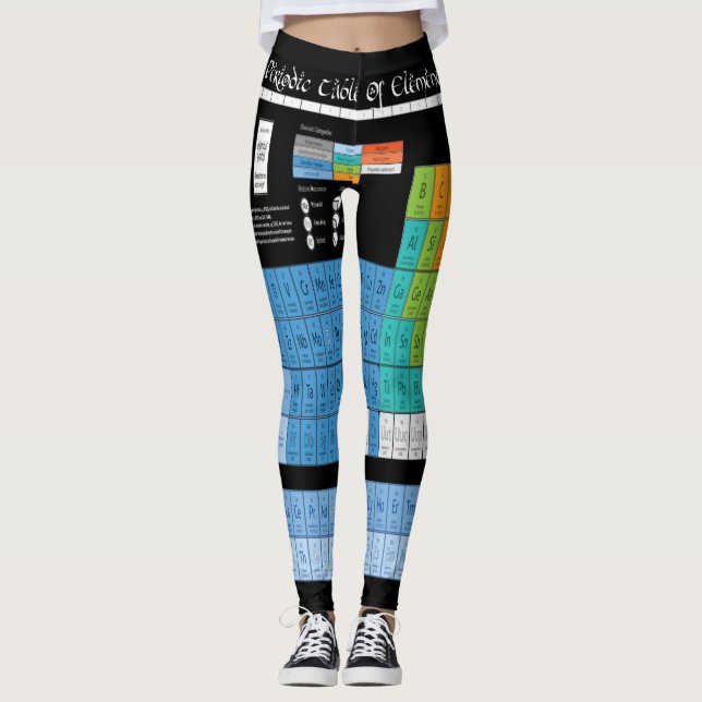 Periodical Table of elements Leggings (Front)