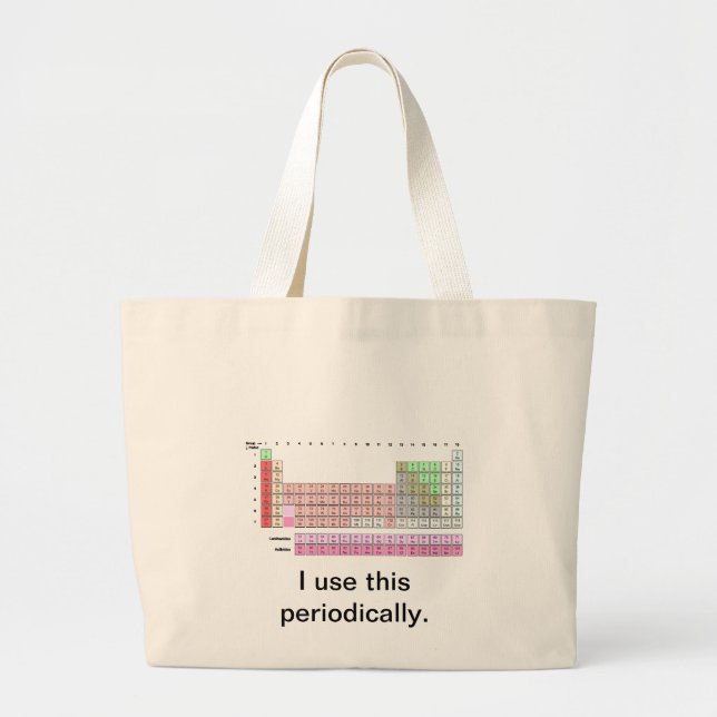 Periodically Large Tote Bag (Front)