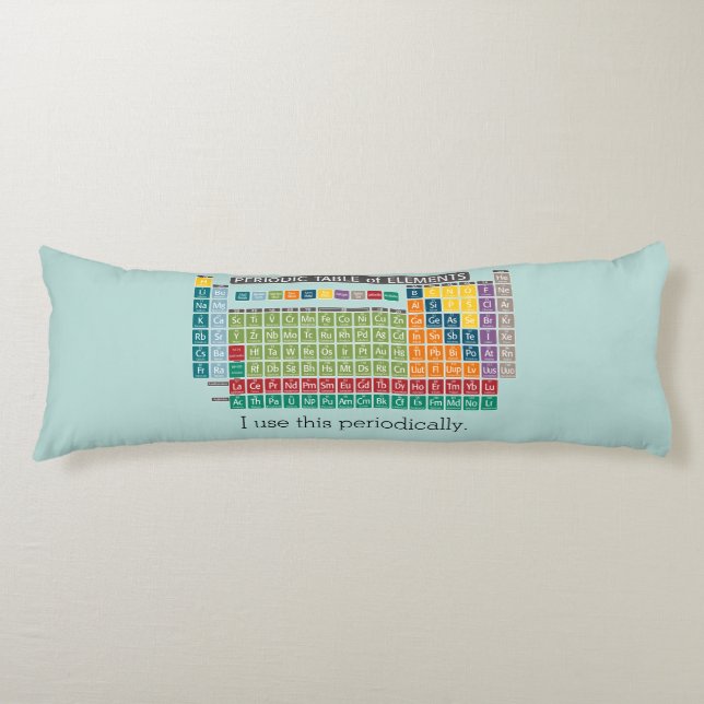 Periodically Periodic Table of Elements Body Cushion (Front)