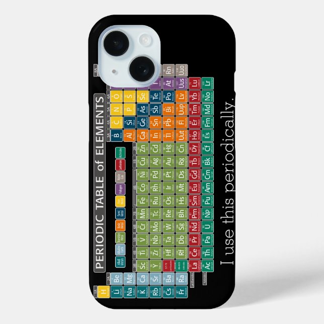 Periodically Periodic Table of Elements - Students Case-Mate iPhone Case (Back)