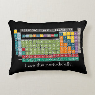 Periodically Periodic Table of Elements - Students Decorative Cushion